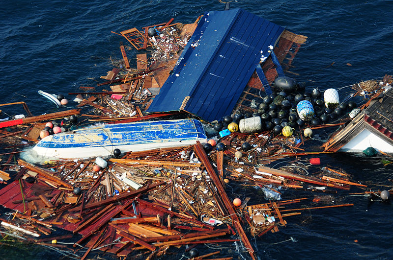Les débris de Fukushima forment une île qui se dirige vers les Etats-Unis