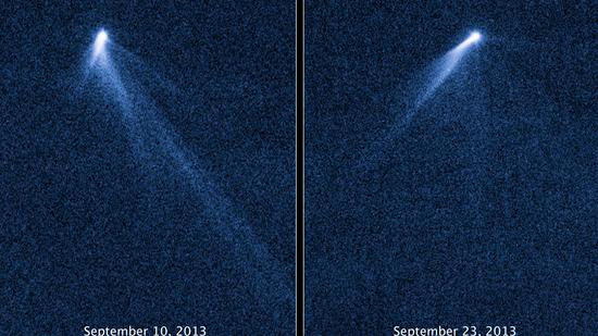 L'astéroïde P/2013 P5, observé avec le télescope spatial Hubble et pris en photo par la Nasa