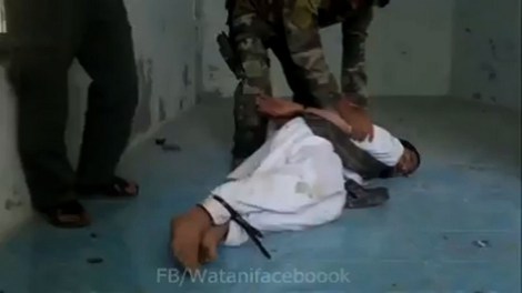 torture d'un prisonnier afghan