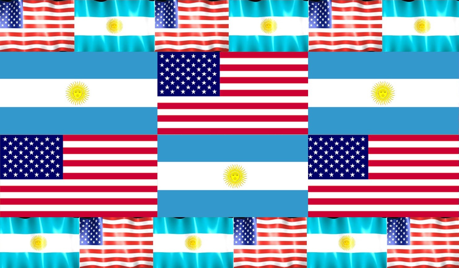 Drapeau USA-Argentine