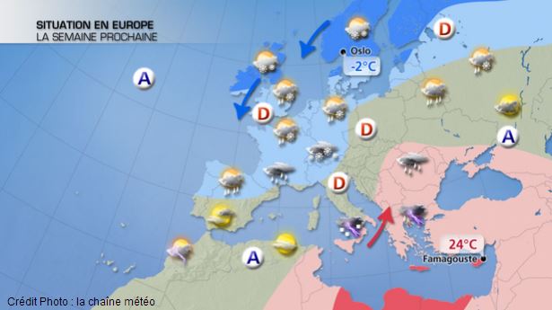 Prévisions Météo France 3e semaine novembre 2013