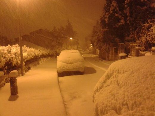 chutes de neige dans le centre de la France, 20.11.2013