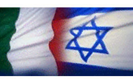 Israël Italie drapeaux