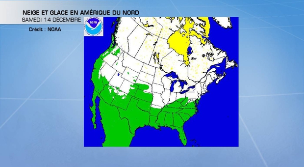 Neige et glace en Amérique du Nord