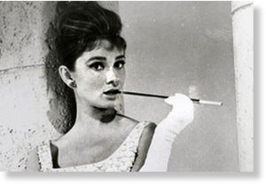 Audrey Hepburn cigarette