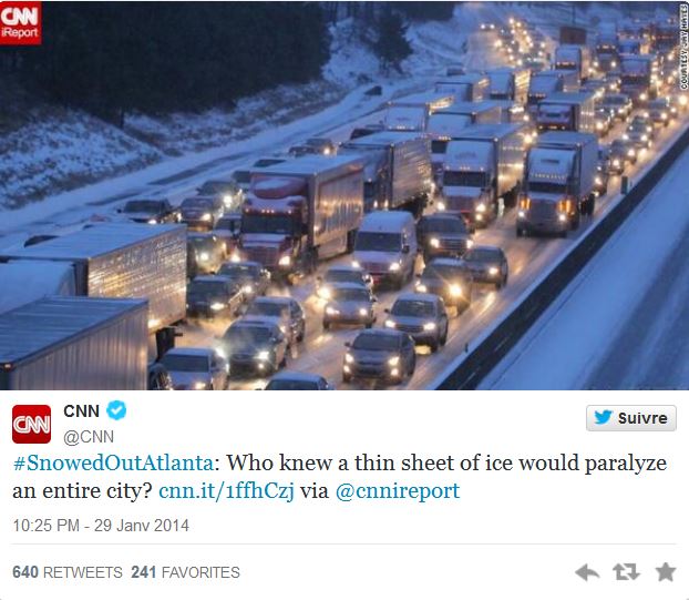 Cliquer pour agrandir Capture twitter cold snow USA