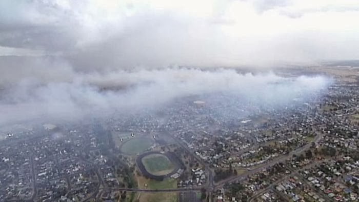 Morwel, Australie, pollution incendie