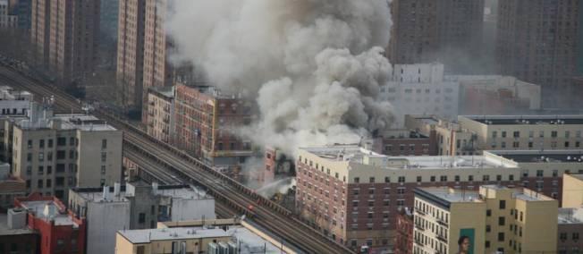 Explosion incendie immeubles New York