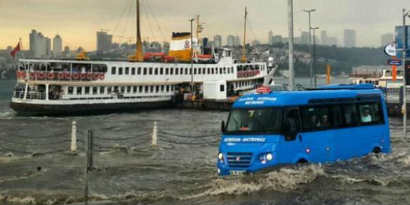 Inondations Istanbul, Turquie