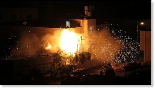 Une bombe israélienne explose dans une maison palestinienne – 1er juillet 2014