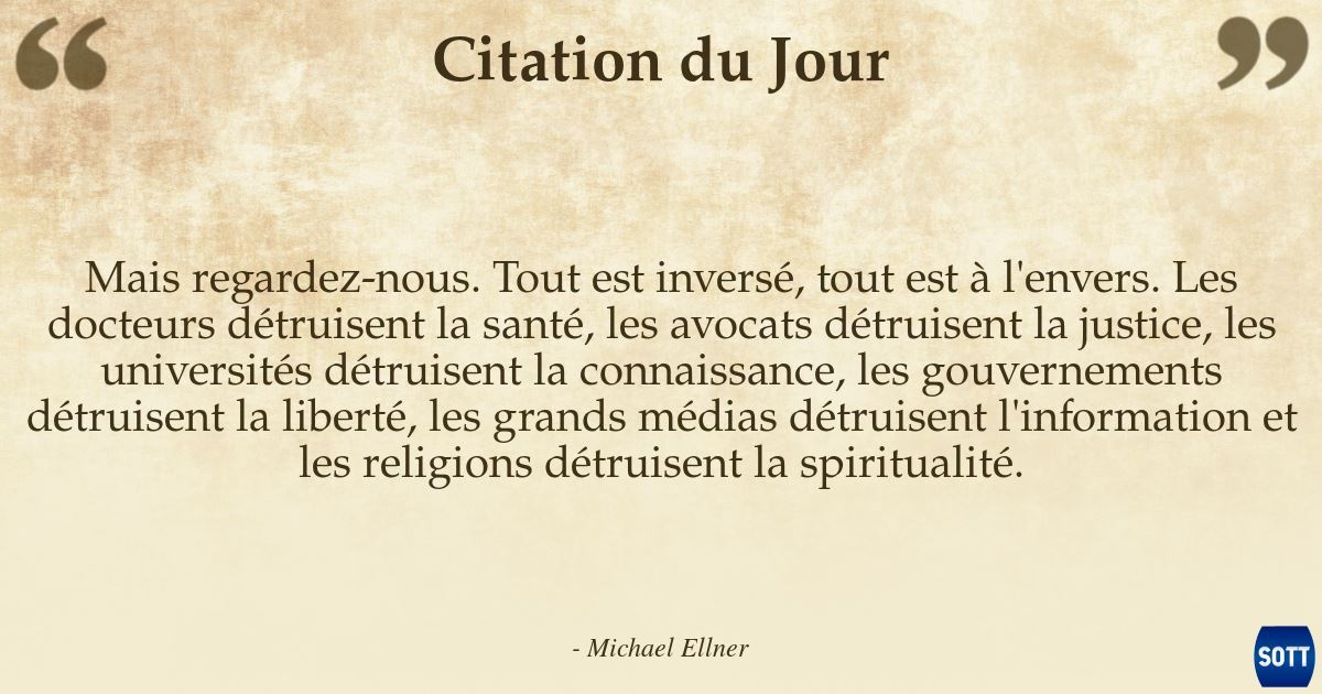 Citation Du Jour Sott Net