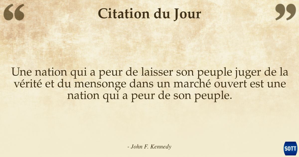 Citation Du Jour Sott Net