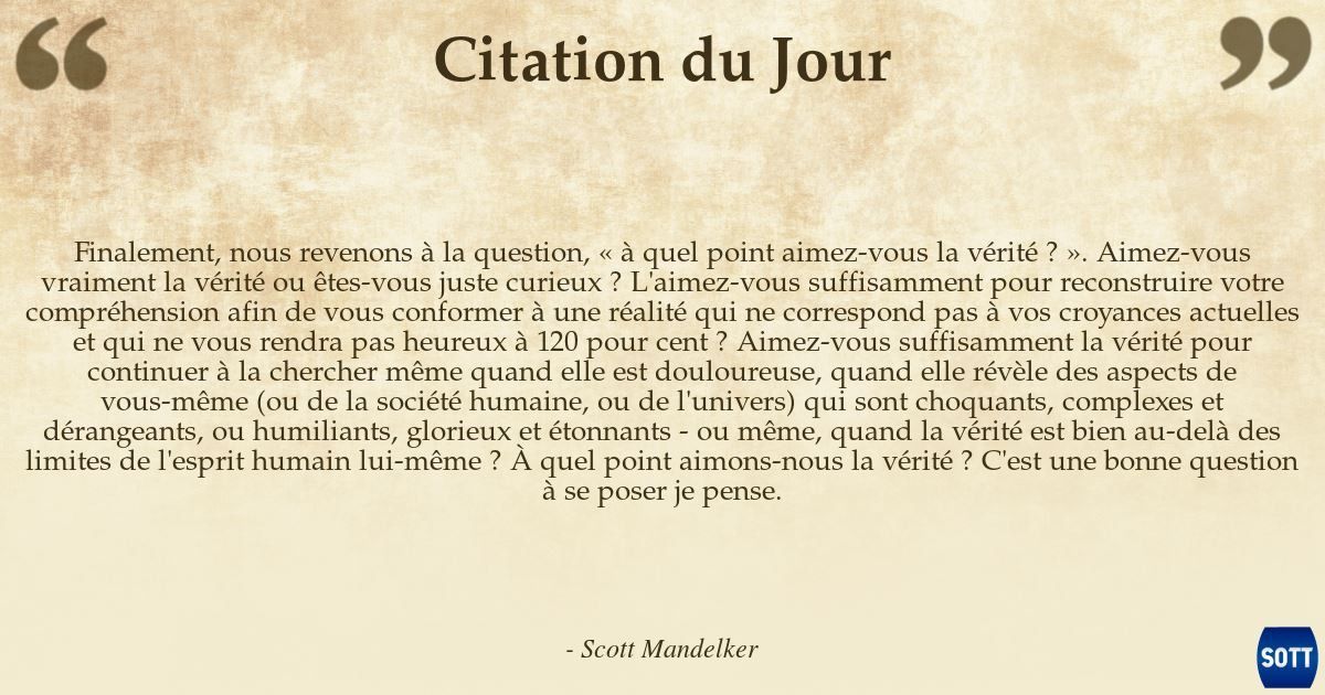 Citation du Jour